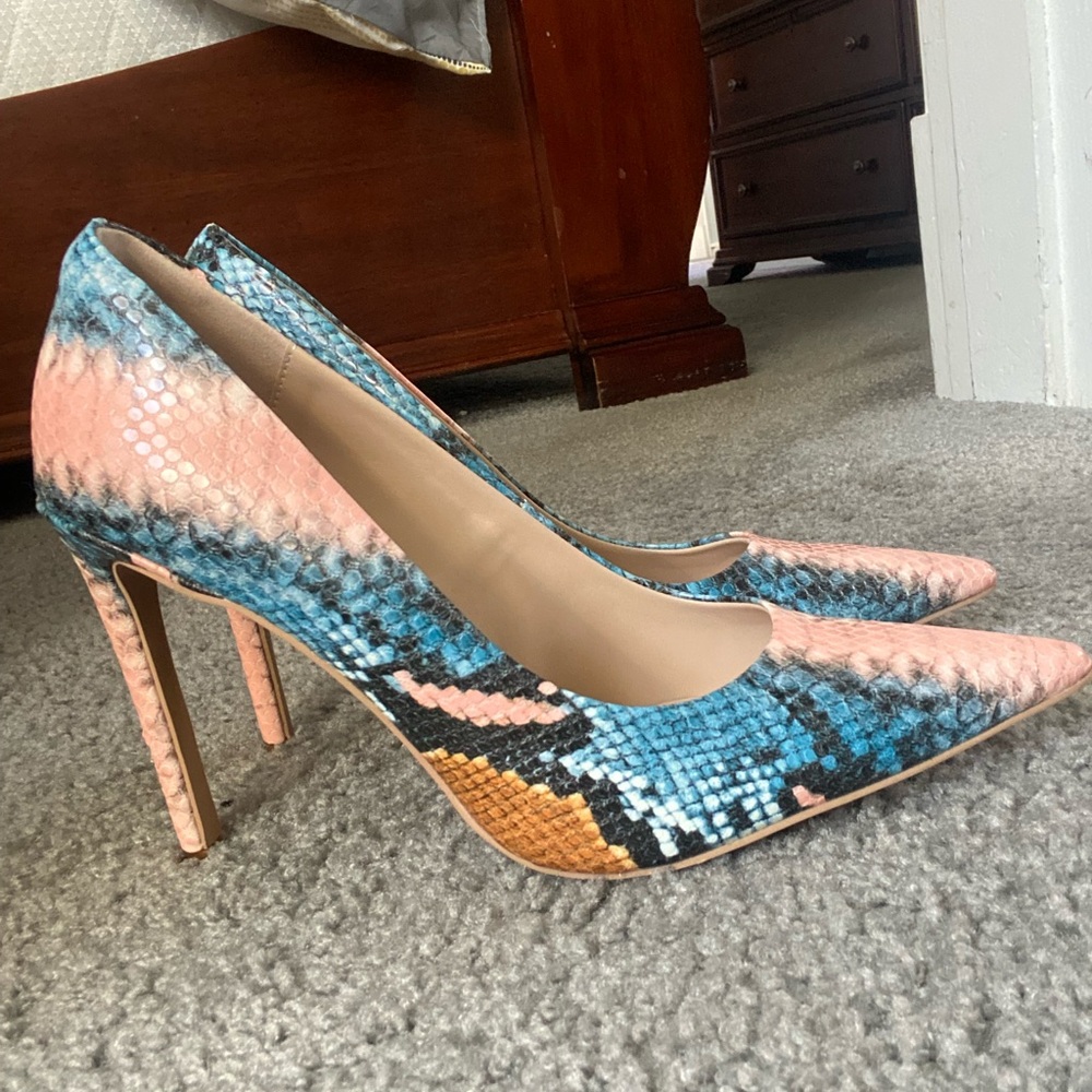 Snakeskin heels